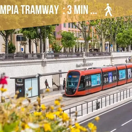 Bright Modern Studio, Port, Walk To Tram And Beach! Apartment Nizza